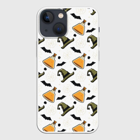 Чехол для iPhone 13 mini с принтом Patern Halloween 11 в Екатеринбурге,  |  | 31 | bones | holiday | skull | spider | witches