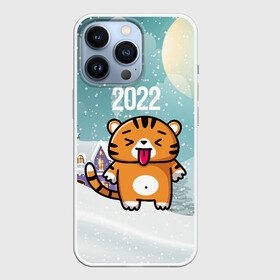 Чехол для iPhone 13 Pro с принтом Новогодний тигренок 2022 в Екатеринбурге,  |  | 2022 | год тигра | новый год | новый год 2022 | символ года | тигр | тигренок | тигрица | тигры