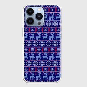 Чехол для iPhone 13 Pro с принтом Very merry christmas and happy new year в Екатеринбурге,  |  | вязание | новый год | олень | рождество | снежинка