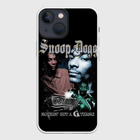 Чехол для iPhone 13 mini с принтом Snoop Doggy Dogg в Екатеринбурге,  |  | black | calvin | dogg | gangsta | hip hop | music | rap | snoop | usa | гангстер | дог | крутой | музыка | рэп | снуп | сша | хип хоп