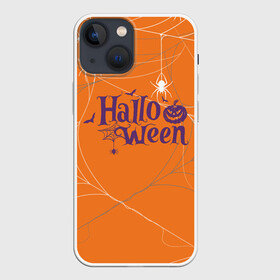 Чехол для iPhone 13 mini с принтом ПАУТИНКА НА ХЭЛЛОУИН в Екатеринбурге,  |  | halloween | haloween | пауки | паутина | паутинка | паучки | хеллоин | хеллоуин | хелоин | хелоуин | хэллоин | хэллоуин | хэлоин | хэлоуин