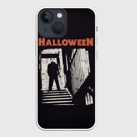 Чехол для iPhone 13 mini с принтом Майкл Майерс. Хэллоуин в Екатеринбурге,  |  | face | ghost | ghouls | halloween | killer | leather | michael | monster | myers | кожаное | лицо | майерс | майкл | монстр | призрак | упырь | хэллоуин