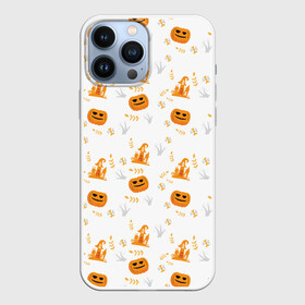 Чехол для iPhone 13 Pro Max с принтом Patern Halloween 23 в Екатеринбурге,  |  | 31 | bones | holiday | skull | spider | witches