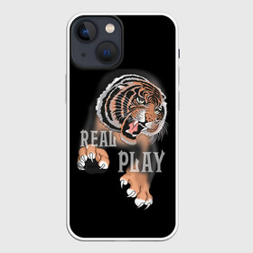 Чехол для iPhone 13 mini с принтом Real Play в Екатеринбурге,  |  | звери | крупные кошки | новый год | подарок | праздники | тигр | тигренок