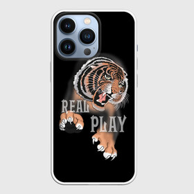 Чехол для iPhone 13 Pro с принтом Real Play в Екатеринбурге,  |  | звери | крупные кошки | новый год | подарок | праздники | тигр | тигренок