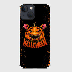 Чехол для iPhone 13 mini с принтом ВЕСЕЛАЯ ТЫКВА | ХЭЛЛОУИН в Екатеринбурге,  |  | halloween | haloween | pumpkin | smile pumpkin | веселая тыква | тыква | хеллоин | хеллоуин | хелоин | хелоуин | хэллоин | хэллоуин | хэлоин | хэлоуин