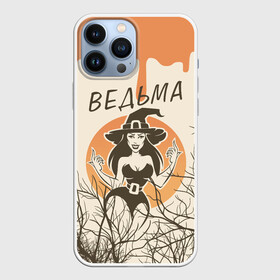 Чехол для iPhone 13 Pro Max с принтом ВЕДЬМА В ШЛЯПЕ в Екатеринбурге,  |  | halloween | haloween | witch | ведьма | ведьма в шляпе | подруга | подруге | хеллоин | хеллоуин | хелоин | хелоуин | хэллоин | хэллоуин | хэлоин | хэлоуин