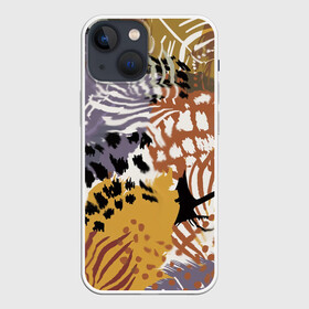 Чехол для iPhone 13 mini с принтом Зебра Пятнистая в Екатеринбурге,  |  | абстракция | африканский мотив | зебра | когти | тропики