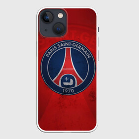 Чехол для iPhone 13 mini с принтом Paris Saint Germain в Екатеринбурге,  |  | eiffel tower | emblem | football | football club | paris | paris saintgermain | psg | sports | пари сен жермен | париж | псж | спорт | футбол | футбольный клуб | эйфелева башня | эмблема