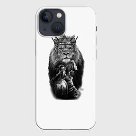 Чехол для iPhone 13 mini с принтом Лев Король в Екатеринбурге,  |  | animals | вмиреживотных | животные | животныймир | звери | зверь | король | лев | питомец | природа