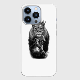 Чехол для iPhone 13 Pro с принтом Лев Король в Екатеринбурге,  |  | animals | вмиреживотных | животные | животныймир | звери | зверь | король | лев | питомец | природа