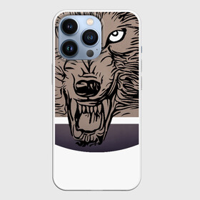 Чехол для iPhone 13 Pro с принтом Звериный оскал. Пасть волка в Екатеринбурге,  |  | брутальный | волк | дизайнерский | звериный оскал | мужской | пасть волка | подарок мужчине | принт | хищник