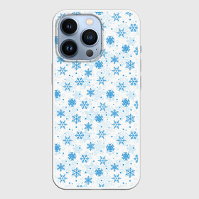 Чехол для iPhone 13 Pro с принтом Снежинки (снежные узоры) в Екатеринбурге,  |  | Тематика изображения на принте: merry christmas | дед мороз | ёлка | зима | мороз | новый год | подарок | праздник | рождество | с новым годом | сантаклаус | снег | снеговик | снегурочка | снежинки | снежные узоры | узоры
