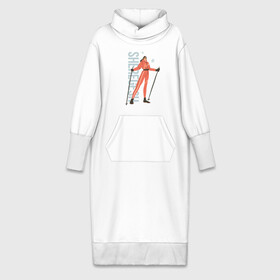Платье удлиненное хлопок с принтом SHEREGESH GIRL в Екатеринбурге,  |  | горнолыжка | горы | склон | сноуборд | шерегеш