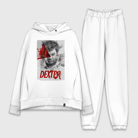 Женский костюм хлопок Oversize с принтом Декстер Dexter постер в Екатеринбурге,  |  | darkly dreaming dexter | dexter | dexter morgan | декстер | декстер морган | дремлющий демон декстера | кровь | майами | постер | правосудие декстера | судмедэксперт