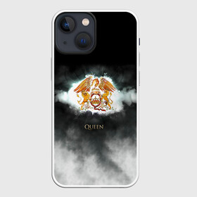 Чехол для iPhone 13 mini с принтом Логотип группы Queen в Екатеринбурге,  |  | freddie mercury | queen | quen | глэм | квин | королева | куин | меркури | меркьюри | музыкант | мэркури | певец | песня | поп | рок группа | фаррух булсара | фредди | фреди | хард | хардрок