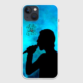 Чехол для iPhone 13 с принтом Силуэт Фредди Меркьюри группа Queen в Екатеринбурге,  |  | freddie mercury | queen | quen | глэм | квин | королева | куин | меркури | меркьюри | музыкант | мэркури | певец | песня | поп | рок группа | фаррух булсара | фредди | фреди | хард | хардрок