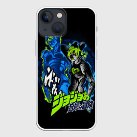 Чехол для iPhone 13 mini с принтом Джолин Куджо, JoJos Bizarre Adventure в Екатеринбурге,  |  | anime | jojo | jojo bizarre adventure | jojos bizarre adventure | stone free | аниме | джоджо | джолин куджо | манга