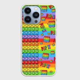 Чехол для iPhone 13 Pro с принтом POP IT СМАЙЛЫ в Екатеринбурге,  |  | pop it | popit | simple dimpl | антистресс | игрушка | поп ит | попит | пузырчатая плёнка | пупырка | симпл димпл | симплдимпл