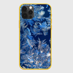 Чехол для iPhone 12 Pro с принтом Снежинки макро snowflakes macro в Екатеринбурге, силикон | область печати: задняя сторона чехла, без боковых панелей | christmas | macro | new year | snow | snowflakes | winter | вода | зима | зимний узор | макро | новогоднее настроение | новогодний узор | новый год | рождество | синий | снег | снежинки | холод