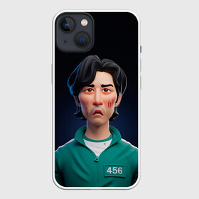 Чехол для iPhone 13 с принтом Сон Ги Хун в Екатеринбурге,  |  | squid game | игра в кальмара | игра на выживание | сериал | сериалы