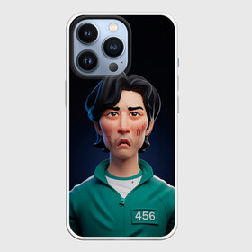 Чехол для iPhone 13 Pro с принтом Сон Ги Хун в Екатеринбурге,  |  | Тематика изображения на принте: squid game | игра в кальмара | игра на выживание | сериал | сериалы