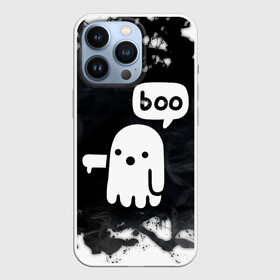 Чехол для iPhone 13 Pro с принтом ХЕЛЛУОИН ПРИВЕДЕНИЕ БУ   HALLOWEEN GHOST BOO в Екатеринбурге,  |  | bats | bones | ghost | halloween | pumpkin | skull | кости | летучие мыши | приведение | призрак | скелет | тыква | хеллоуин | хоррор | хэллоуин