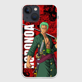 Чехол для iPhone 13 mini с принтом Ророноа Зоро, One Piece в Екатеринбурге,  |  | anime | one piece | roronoa | roronoa zoro | zoro | аниме | большой куш | ван пис | ванпис | ророноа зоро