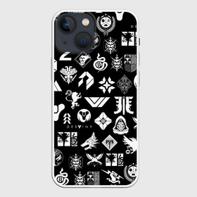 Чехол для iPhone 13 mini с принтом DESTINY 2 PATTERN GAME LOGO | ДЕСТИНИ 2 ПАТТЕРН СИМВОЛЫ ИГРЫ в Екатеринбурге,  |  | bungie | cayde 6 | cyd6 | destiny | destiny 2 | forsaken | gambit | hunter | titan | warlock | банги | варлок | габмит | дестини | дестини 2 | зур | кейд | кейд 6 | отвергнутые | охотник | титан | туз