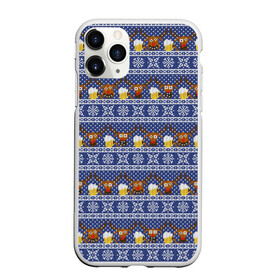 Чехол для iPhone 11 Pro матовый с принтом Олени отдыхают в Екатеринбурге, Силикон |  | Тематика изображения на принте: вязанный | новогодний | олень | паттерн | рождественский | с оленями | свитер | узор