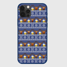 Чехол для iPhone 12 Pro Max с принтом Олени отдыхают в Екатеринбурге, Силикон |  | Тематика изображения на принте: вязанный | новогодний | олень | паттерн | рождественский | с оленями | свитер | узор