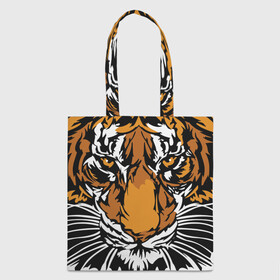 Шоппер 3D с принтом Взгляд хозяина джунглей в Екатеринбурге, 100% полиэстер | Плотность: 200 г/м2; Размер: 34×35 см; Высота лямок: 30 см | 2022 | african | direct look | master of the jungle | muzzle | new year | predator | tiger | year of the tiger | африканский | год тигра | новый год | прямой взгляд | тигр | хищник | хозяин джунглей