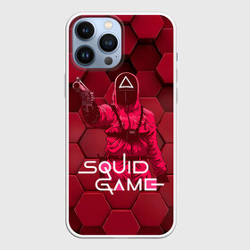 Чехол для iPhone 13 Pro Max с принтом Игра в кальмара   красные 3D кубы в Екатеринбурге,  |  | among us | squid game | выживание | игра в кальмара | кальмар | корейский | корея | хван чжун хо | чо сан