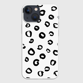 Чехол для iPhone 13 mini с принтом Леопардовый окрас в Екатеринбурге,  |  | дизайнерский | животные | леопард | паттерн | полный принт | тренд | фул