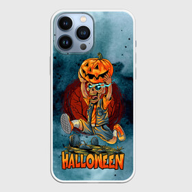 Чехол для iPhone 13 Pro Max с принтом Ночной спринт в Екатеринбурге,  |  | halloween | арт | графика | мистика | праздник | скелет | тыква | ужасы | хэллоуин | череп