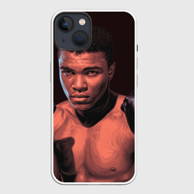 Чехол для iPhone 13 с принтом Перед боем в Екатеринбурге,  |  | box | muhammad ali | sport | sports | sportsmen | бокс | легенда | мухаммад али | мухаммед али | спорт | спортсмен