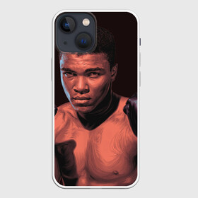 Чехол для iPhone 13 mini с принтом Перед боем в Екатеринбурге,  |  | box | muhammad ali | sport | sports | sportsmen | бокс | легенда | мухаммад али | мухаммед али | спорт | спортсмен