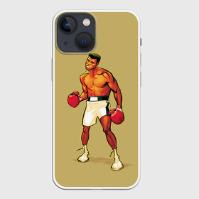 Чехол для iPhone 13 mini с принтом Ali Art в Екатеринбурге,  |  | box | muhammad ali | sport | sports | sportsmen | бокс | легенда | мухаммад али | мухаммед али | спорт | спортсмен