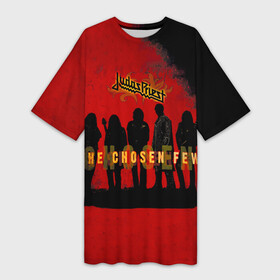 Платье-футболка 3D с принтом The Chosen Few  Judas Priest в Екатеринбурге,  |  | judas priest | альбом | гленн типтон | джудас прист | йен хилл | ричи фолкнер | роб хэлфорд | рок группа | скотт трэвис | хэвиметалгруппа