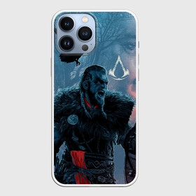 Чехол для iPhone 13 Pro Max с принтом ASSASSIN S CREED VALHALLA ЭЙВОР И ВОРОН в Екатеринбурге,  |  | crow | slayer | valhalla | vikings | асасин | ассасин крид | ассассин | вальхалла | викинги | ворон | тамплиеры