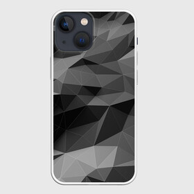 Чехол для iPhone 13 mini с принтом gray abstraction серая абстракция в Екатеринбурге,  |  | 3d | gray | gray abstraction | абстракция | монохром | серый | фон | черно белый | черное белое | черный и белый