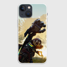 Чехол для iPhone 13 mini с принтом Biomutant | Биомутант рука в Екатеринбурге,  |  | biomutant | биомутант | животные | игра | кунгфу | мутант | экшен