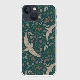 Чехол для iPhone 13 mini с принтом Ласточкина политра в Екатеринбурге,  |  | авторские | животные | иллюстрация | тренд | тренды