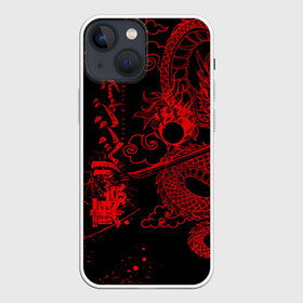 Чехол для iPhone 13 mini с принтом ТОКИЙСКИЕ МСТИТЕЛИ КРАСНЫЙ ДРАКОН в Екатеринбурге,  |  | anime | draken | mikey | tokyorevengers | аниме | дракен | иероглифы | кэн | манга | мандзиро | микки | рюгудзи | сано | символы | токийские мстители