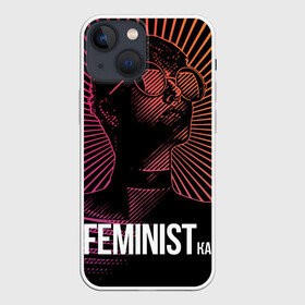 Чехол для iPhone 13 mini с принтом Feministка в Екатеринбурге,  |  | Тематика изображения на принте: feminism | feminist | феминизм | феминистка | феминитив