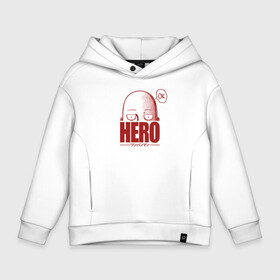 Детское худи Oversize хлопок с принтом HERO ok One Punch Man в Екатеринбурге, френч-терри — 70% хлопок, 30% полиэстер. Мягкий теплый начес внутри —100% хлопок | боковые карманы, эластичные манжеты и нижняя кромка, капюшон на магнитной кнопке | Тематика изображения на принте: charanko | hagemanto | one punch man | saitama | sensei | аниме | ван панч мен | ванпанчмен | лысый плащ | манга | сайтама | сильнейший человек | учитель | чаранко | человек одинудар | человек одного удара