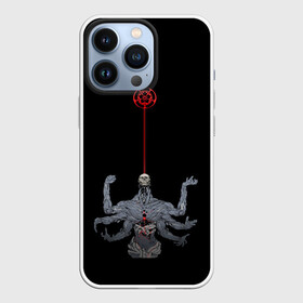 Чехол для iPhone 13 Pro с принтом ложный бог в Екатеринбурге,  |  | armed | false | god | hands | multi | scull | кровь | многорукий | руки | череп