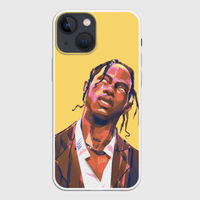 Чехол для iPhone 13 mini с принтом Travis art в Екатеринбурге,  |  | hip hop | rap | rep | travis scott | исполнители | исполнитель | музыка | реп | трвис скотт | тревис скотт