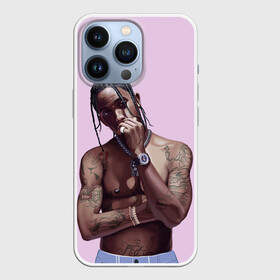 Чехол для iPhone 13 Pro с принтом Задумчивый Трэвис в Екатеринбурге,  |  | hip hop | rap | rep | travis scott | исполнители | исполнитель | музыка | реп | трвис скотт | тревис скотт