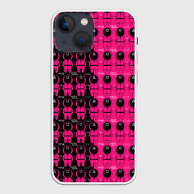 Чехол для iPhone 13 mini с принтом Squid Game (pattern) в Екатеринбурге,  |  | netflix | ojingeo geim | squid | squid game | дорама | игра в кальмара | кальмар | ки хун | корея | нетфликс | сан ву | сериал